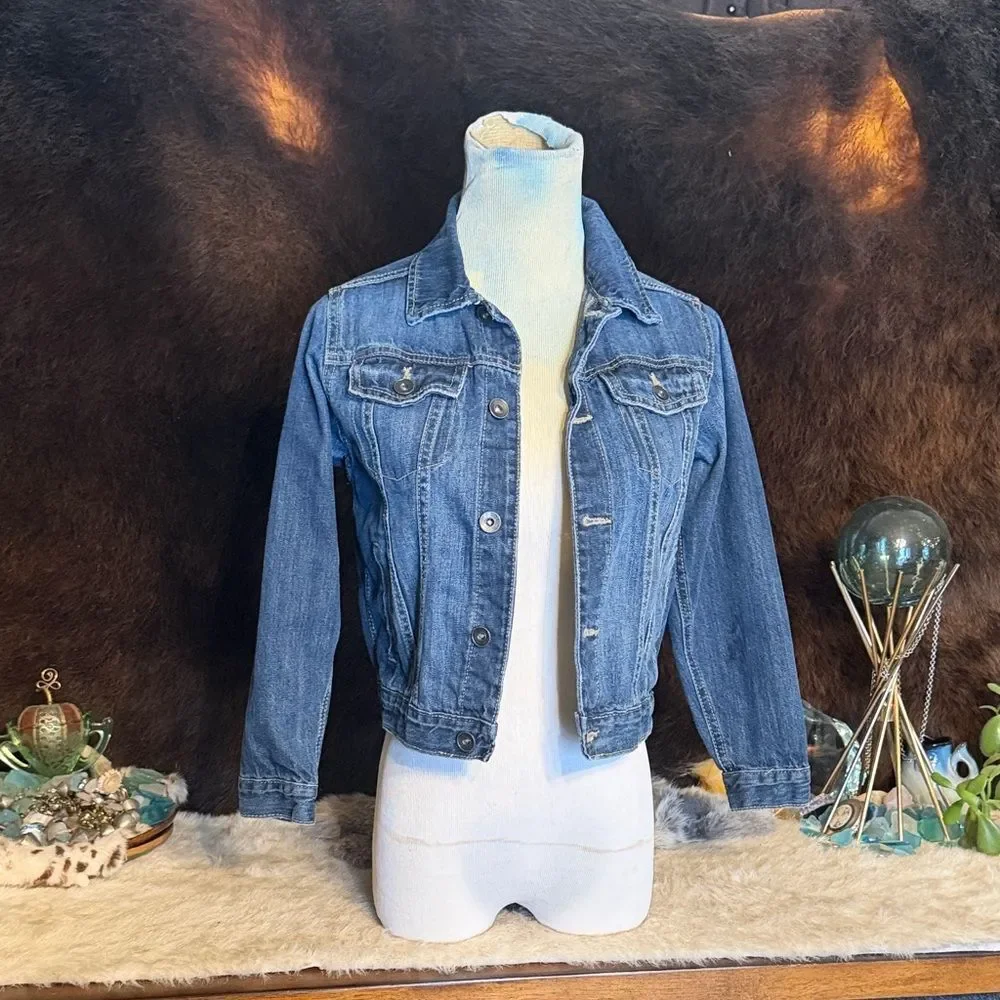 Blue Denim Jean Jacket 7/8 (BK6)